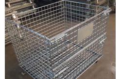 China Customized Q195 steel Stackable Wire Mesh Baskets Wire Mesh Storage Boxes supplier