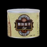 Customized Printed Logo Cardboard Kraft Paper Tube For Sunflower Seeds Nut Food Packaging for sale