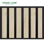 Modern Design Veneer Finish Custom Akupanel Wooden Slat Acoustic Panels for Soundproofing for sale