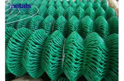 China Custom Fence Cyclone Wire Mesh Vinyl PVC Coated Chain Link Fence 5ft Green supplier