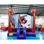 0.55mm PVC Superhero Jumping Castle Inflatable Commercial Bounce House for sale