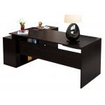 Beautiful Manager Office Furniture / Modern Office Desk Light Walnut / Black Color Custom for sale