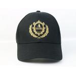 Fashion Cool 100%cotton Customized Black Flat Embroidery logo long strap baseball Hats Caps for sale