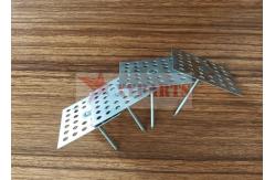 China 50X50mm Galvanized Perforated Base Insulation Hanger Pin With Self-Locking Washer supplier