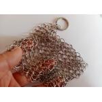 ODM OEM 1.2mmx10mm Metal Stainless Steel Ring Mesh  As Cast Iron Cleaner for sale