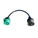 Green Deutsch 9-Pin J1939 Male to 6-Pin J1708 Female CAN Bus Cable