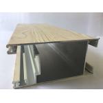 Quality Light  Wood Finish Aluminium Profiles Extruded Aluminum Tube For Window And Door Frame for sale