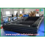 Inflatable Games For Kids Customized Black Inflatable Sports Games Snookball Tables 0.55mm PVC With Balls for sale