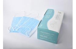 China Comfortable Eco Friendly Disposable Earloop Face Mask 3 Layer Anti Wrinkle Design supplier