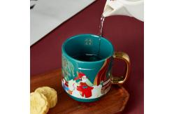 China Stylish Stacking Stoneware Ceramic Coffee Mugs With Eco Friendly Handicraft supplier