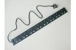 China South Africa 8 Outlets Industrial Power Strip Rack Mountable With Circuit Breaker supplier