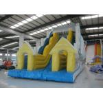 Snow Mountain Big Inflatable Water Slides , Amusement Park Commercial Grade Water Slide