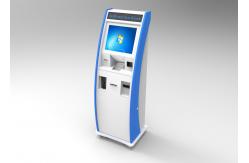 China RFID Card Free Standing Kiosk , Auto Scanner A4 Laser Printer supplier