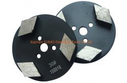 China High Aggressive Concrete Grinding Disk Rhombus Segment  Diamond Grinding Tools supplier