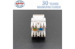 China Network RJ45 Keystone Jack CAT5E CAT6 180 Degree UTP supplier