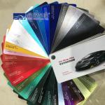 Durable Multicolor Car Wrap Sample , Moistureproof Vinyl Sample Book for sale