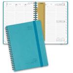Softcover Weekly Planner Donau Blue With Yearly Monthly Daily Schedule for sale