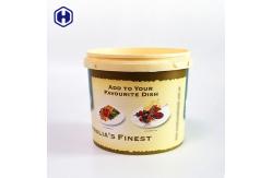 China Hot Food Round Plastic Tubs With Lids Customized High Resolution Printing supplier