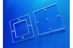 China Laser Drilling Varieties Size And Shape Hole SIO2 Quartz Glass Plate supplier