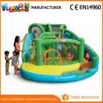 Customized Interesting Mega Aqua Water Slide Large Inflatable Pool Slide for sale