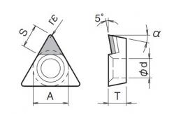 China TBMT / TCMT CNC Turning Insert Tipped Pcd Cutting Tools Insert Super Hard supplier