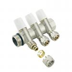 Water Trasportation Brass Pex Manifold With Customized Color Within Floor Heater/Water for sale