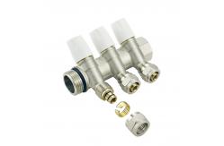 China Floor Heating System Brass Pex Water Manifolds Threaded Connection Standard supplier