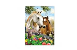 China Running Black Horses Image 3D Lenticular Pictures For Advertisement supplier