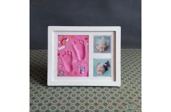 China Ornament Keepsake Picture Frame 28X23CM Handprint and Footprint Frame Kit supplier