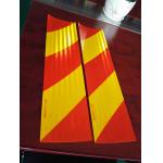 Heavy Vehicle Reflective Red Yellow Strips Sticker Truck Trailer Rear Reflective Marking Plate for sale