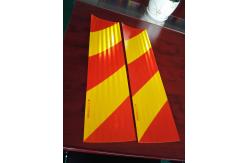 China Chevron Right / Left Hand Honeycomb Reflective Tape Yellow And Red supplier