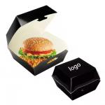 Custom Printed Biodegradable Burger Boxes Rigid Paper Cardboard Boxes for Eco-Friendly Fast Food Packaging for sale