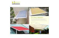 China Conservatory Patio Retractable Roof Awning / Free Standing Balcony Roof Retractable Awning supplier