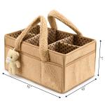 Plush Sherpa Exterior Cozy and Functional Baby Changing Basket Perfect for Gifting to New Moms for sale