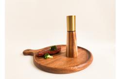 China Natural Wood Design Wooden Salt And Pepper Grinders Manual Condiment Grinder Set supplier