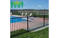 China Modern Design Easily Assembled Flat Top Swimming Pool Steel Tubular Fence Panel supplier