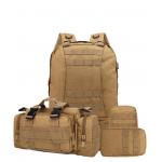 600D Oxford Tan Military Tactical Backpack 55L Molle System for sale