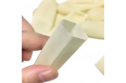 China Class A Smooth Thickened Beige Latex Finger Covers ASTM D3772 supplier