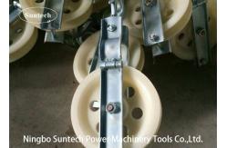 China Single Sheave Cable Pulling Pulley With Hook For Stringing Cable Conductor supplier
