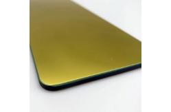 China Gold Layer Optical Quartz Glass Plate of 6.91g/cm3 Density supplier