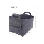 Reusable Practical Foldable Felt Storage Basket Multipurpose Waterproof