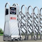 Flexible Remote Control Electric Retractable Sliding Barrier Gate for sale
