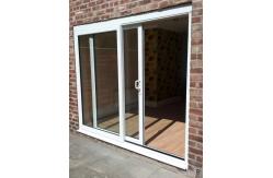 China Custom Modern PVC Sliding Doors Double Tempered Glass Patio Door supplier