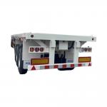 CIMC New 3-Axle Flatbed Skeleton Semi-Trailer Steel Container Truck with Wabco Brake System for sale