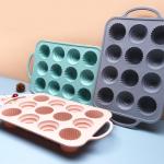Easy Release Versatile 12 Cavity Silicone Cake Mould for sale