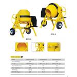 Roll Portable Concrete Mixer Machine Gas Engine Round Handle 1.0mm