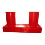 Cast Iron Mooring Components Ship Double Bitts Marine Bollard