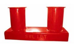 China Cast Iron Mooring Components Ship Double Bitts Marine Bollard supplier