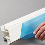 HNHN UPVC 1220mm Extrusion Profile Protection Tape Exterior Door Use for sale