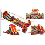 Indoor inflatable playground , kids inflatable obstacle course , inflatable fun park city for sale